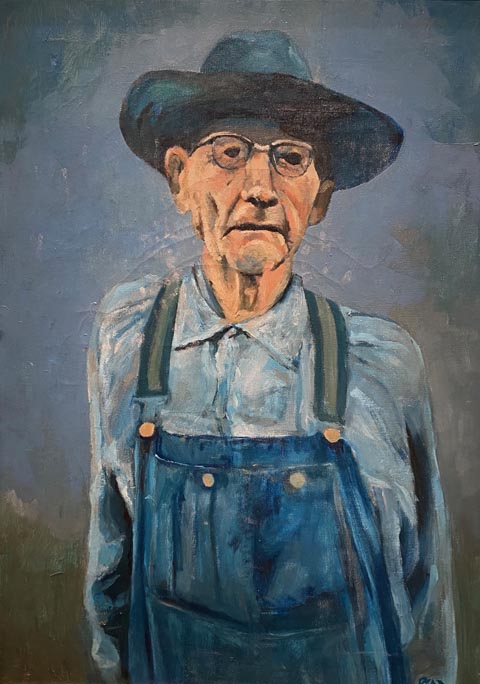 Helen Appleton Read, 1887-1974, American Portrait of a Midwest Farmer, c1940, Dijkstra Collection