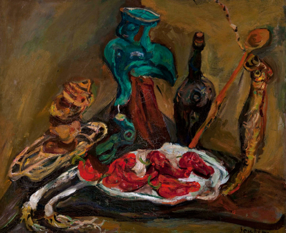 Chaim Soutine, Fish, Pepper and Onions, c1919, Barnes Collection, Philadelphia