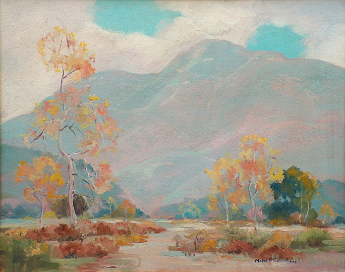Mabel Grandin Carruthers Looking Up The Arroyo Grande