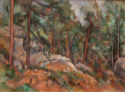 Paul Cezanne Forest Interior ca 1898-1899