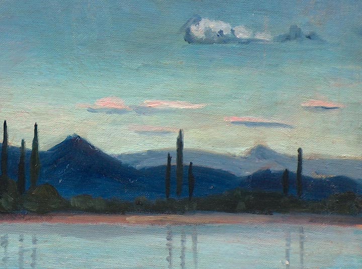 Eliot Candee Clark Purple Hills closeup