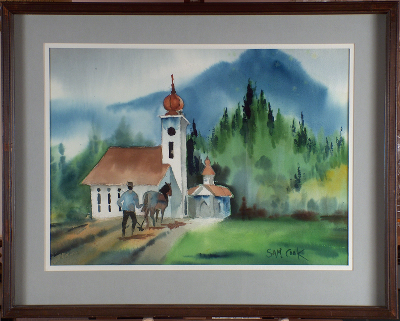 Sam Cook Bavarian Chapel with frame