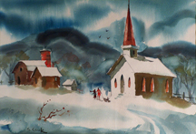 Sam Cook Chapel in the Snow Midsized Thumbnail