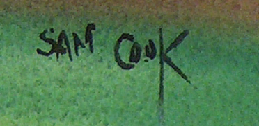 Sam Cook Green and Gold Farm Signature