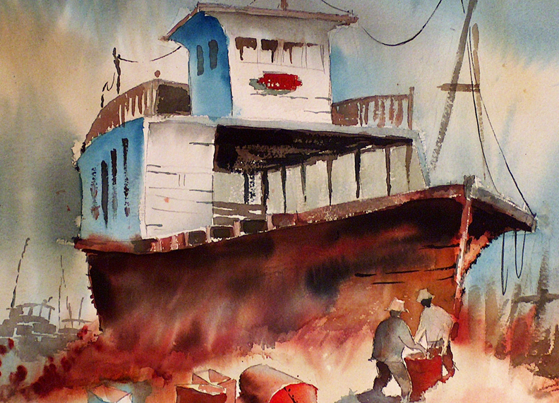 Sam Cook Old Ferry Bodega Bay Closeup