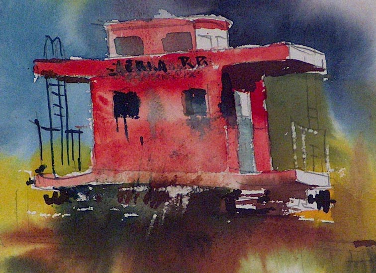 Sam Cook Red Caboose Closeup