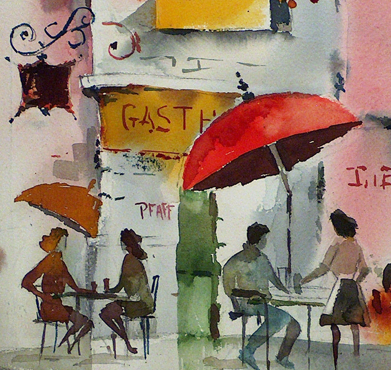 Sam Cook Sidewalk Cafe Closeup