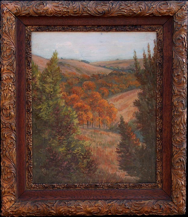 Frank Cuprien Fall Landscape with frame