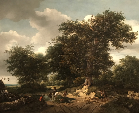 The Great Oak, 1652 Jacob van Ruisdael, Northern Netherlands, 1628-1682 ... and Nicolaes Berchem, Northern Netherlands, 1620-1683