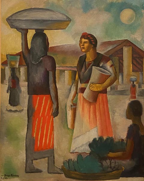 Diego Rivera, Moon above the Market, 1929, oil on wax on canvas Private Collection, Mexico