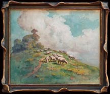 Carl Dahlgren Sheep on Hillside