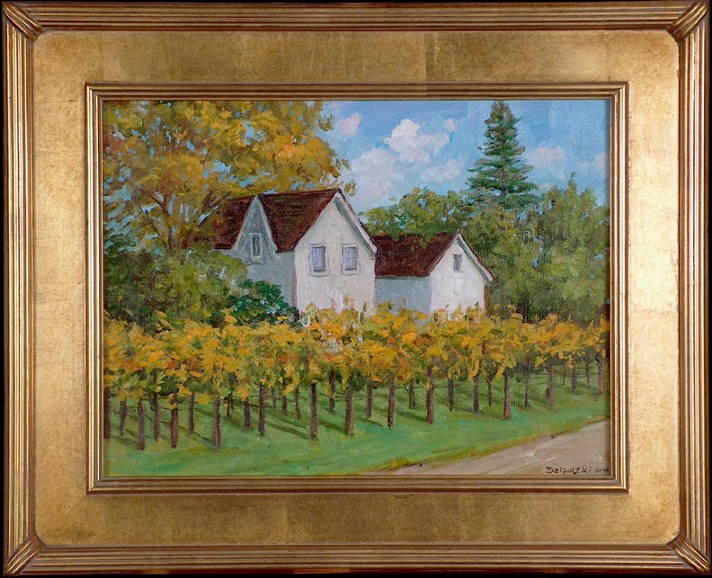 Alex Dzigurski II Dry Creek Vineyard with Frame