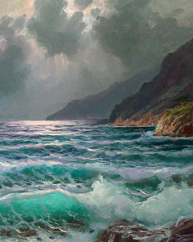 Alexander Dzigurski Pacific Moonlight closeup