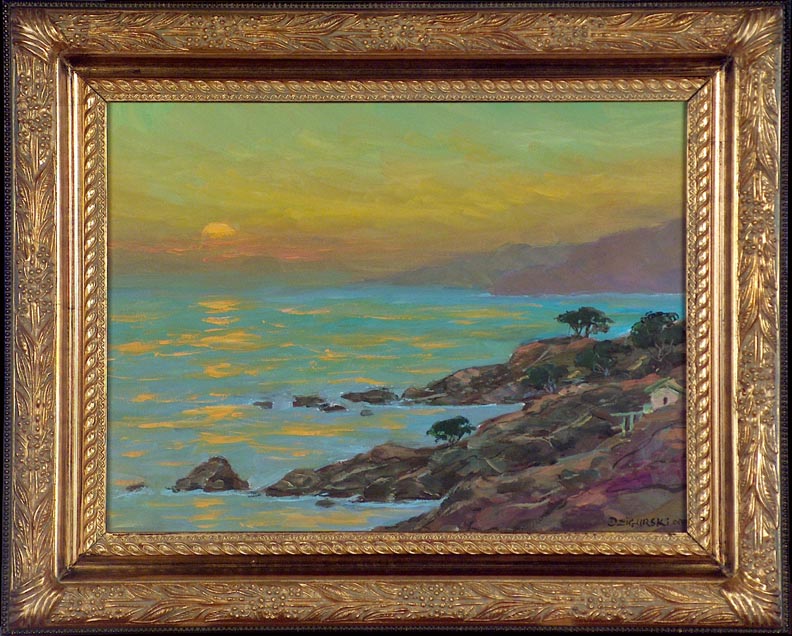 Alex Dzigurski II Sonoma Coast Sunset with Frame