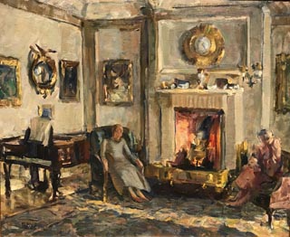 Conversation Piece (aka Scottish Living Room),  c1921 -- completed 1961-62 Robert J. Dwyer Trust