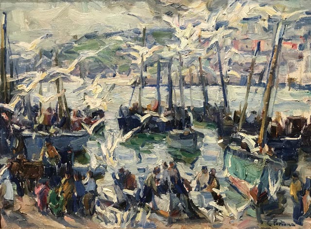 Mackerel Season (aka Bidding on the Catch), 1922 Collection of Paula and Terry Trotter