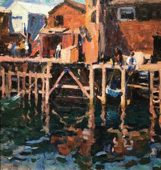 Wharf, Monterey, 1915 Private Collection