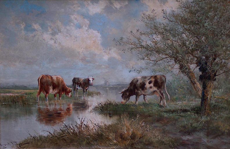 Hugo Anton Fisher Cattle Grazing