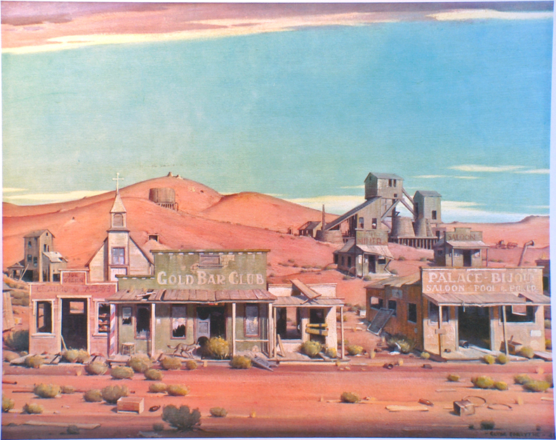 Printbin Victor Clyde Forsythe The Ghost Town