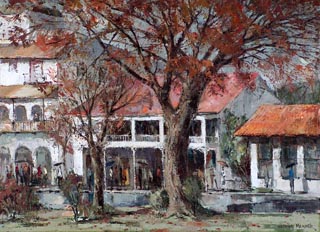 Joshua Meador's painting c 1949 Gen Vallejo's Casa