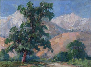 Mt. Whitney from the Alabama Hills Oil on board, 12 x 16 Florence Young 1872-1974