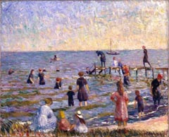 William Glackens Bathing at Bellport Long Island 1912