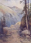 Charles S Graham Mountain Path and Conifers Thumbnail