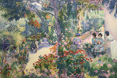 Henri Edmond Cross, Afternoon in the Garden, 1904 Stadel Museum, Frankfurt, Germany