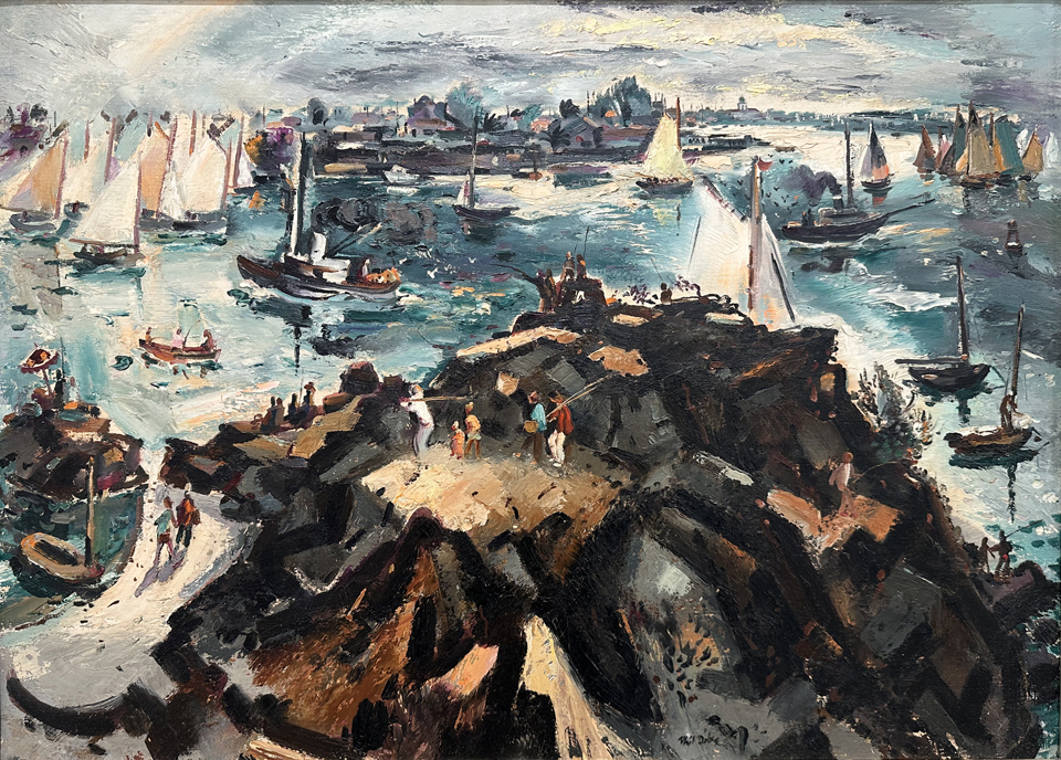 Phil Dike, Entrance to the Harbor 1940's Donna Vasseghi Collection 