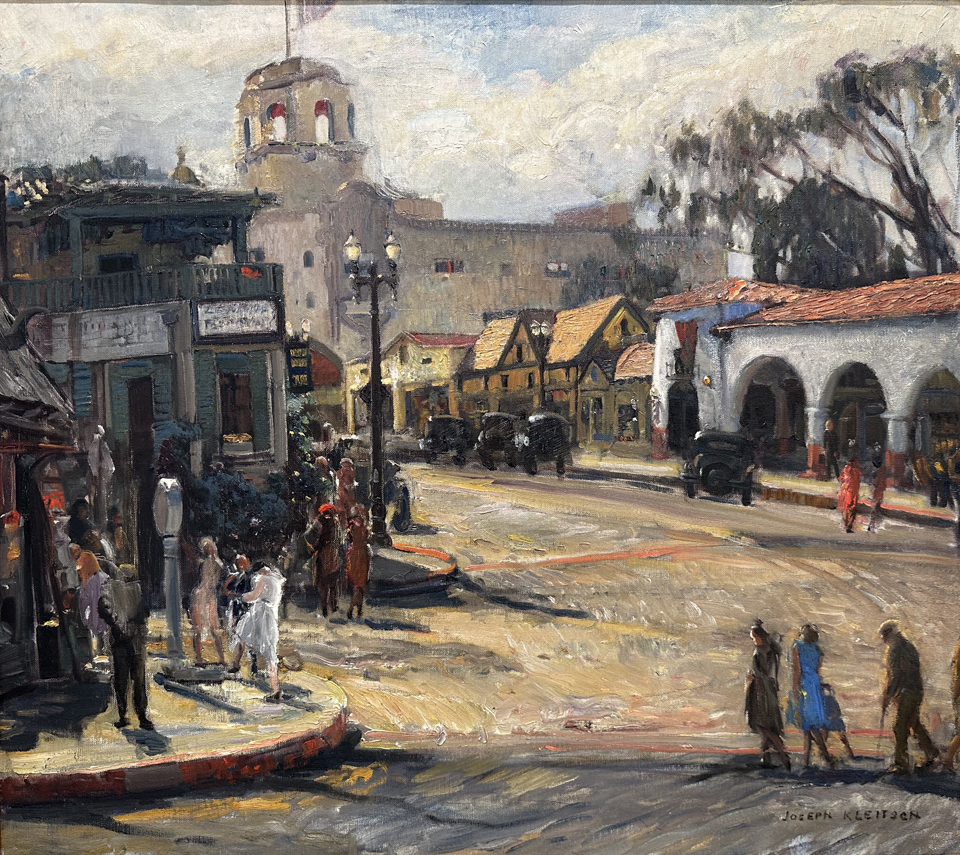 Joseph Kleitsch, Laguna Avenue and Hotel Laguna 1930 Private collection, Courtesy of Kelley Gallery
