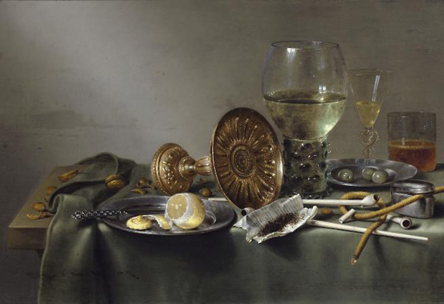 Still Life with Glasses and Tobacco Willem Claesz Heda