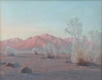 John W Hilton Smoke Trees at Sundown Thumbnail