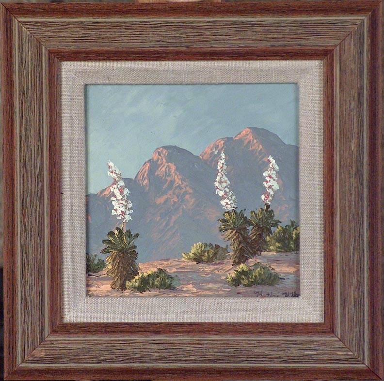 Kathi Hilton Flowering Desert Miniature with Frame