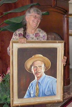 Kathi Hilton and Portrait of John W Hilton