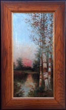 Ransome Holderidge Birch Trees at Sunset Midsized Thumbnail