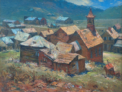 Song of Bodie 1974 Ralph Love 1907-1992 oil on canvas, 14 x 18