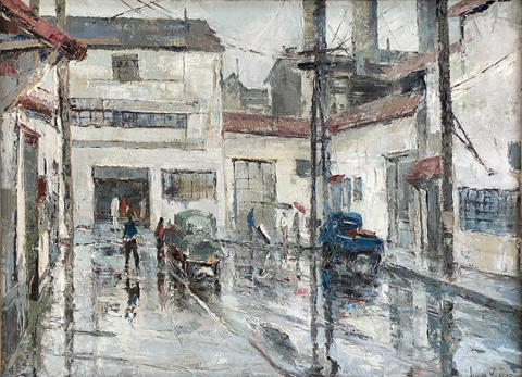 Joshua Meador, Cannery Row, c1955-1960 (now the location of the Monterey Bay Aqaurium)  Availalbe for sale, Bodega Bay Heritage Gallery