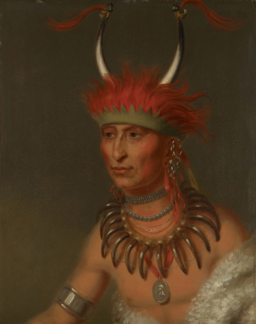 Charles Bird King Ottoe Half Chief Husband of Eagle of Delight 1822