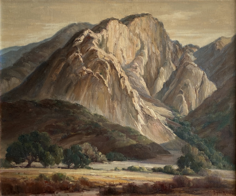 Orpha Mae Klinker 1891 - 1964, Valley Oaks and Mountain Oil on canvas, 25 x 30 $6,200 