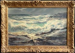 Paul Lauritz 1889-1975 Passing Storm, Carmel Coast, c1960