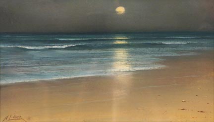 Harry Linder, Coastal Nocturne, pastel