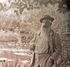 Claude Monet by his Lily Pond at Giverny 1905
