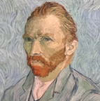 Vincent Van Gogh self portrat at the Musee D'Orsay 