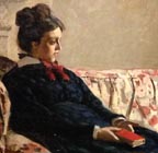 Meditation Madame Monet Sitting on a Sofa 1870-71