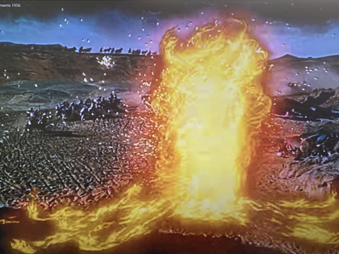 Joshua Meador's Pillar of Fire in The Ten Commandments