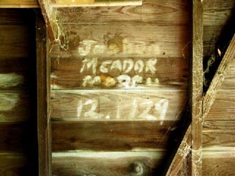Joshua Meador Writing on Garage Walls