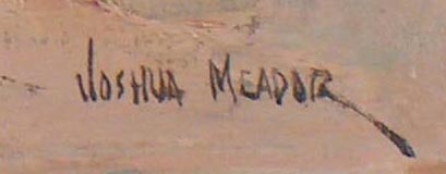 Joshua Meador Desert Landscape Signature