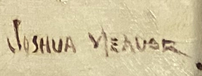 Joshua Meador 1911-1965, Old Virginia City #1626 ("V is for Virginia") Oil on Linen, 20 x 27 6,500, Signature