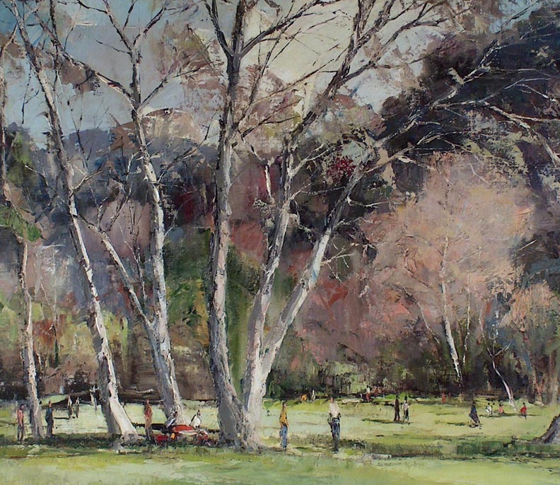 Joshua Meador Strolling in the Park Closeup