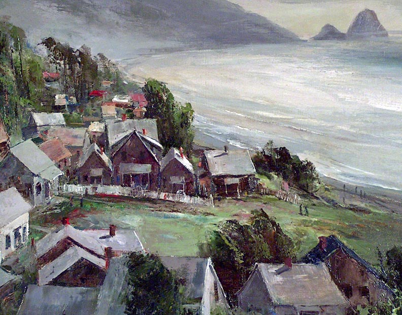 Joshua Meador Village by the Ocean Haystack Rock Cannon Beach Oregon Closeup